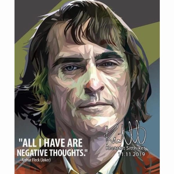 Pop Art Wall Decoration Drawing (The Joker Arthur Reck - All I have are) Snow Fun