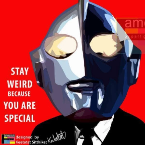 Charity Perform Recycling Project Pop Art Wall Decoration Drawing (Ultraman) ???? ?