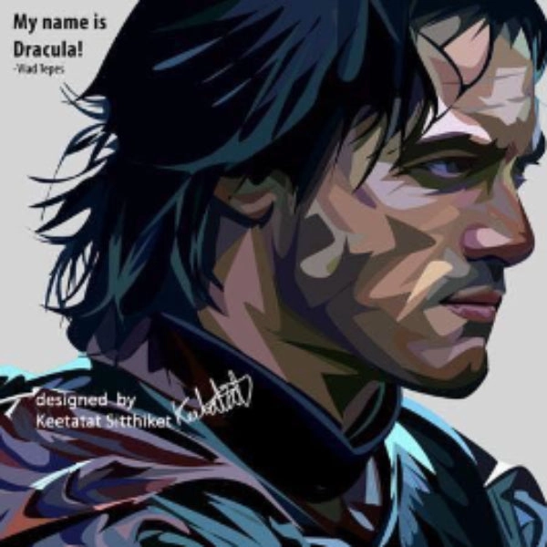 Biology Kit Pop Art Wall Decoration Drawing (Vlad Tepes) ?????????? ???? Dracula ?