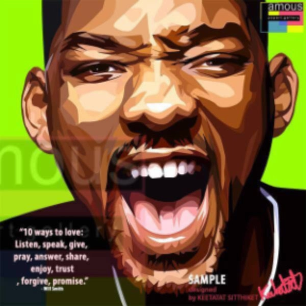 Pop Art Wall Decoration Drawing (Will Smith) ?f???? ? Hurricane Simulation Sensory Integration