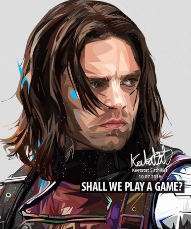 Pop Art Wall Decoration Drawing (Winter Soldier) Difference Cause