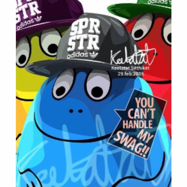 Pop Art Wall Decoration Drawing (You Can't Handle My Swag) ? Music player Lead Free