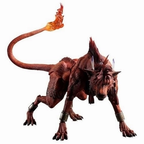 Final Fantasy VII Remake PLAY ARTS Kai Red XIII Ceramic Sculpture Patio Decor