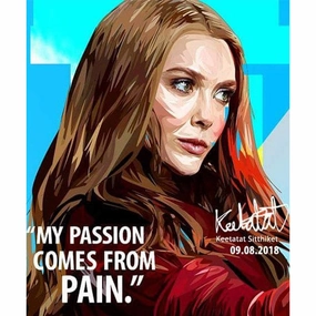 Scarlet Witch Marvel Pop Art Poster Wall Decoration Drawing Seasonal Fun