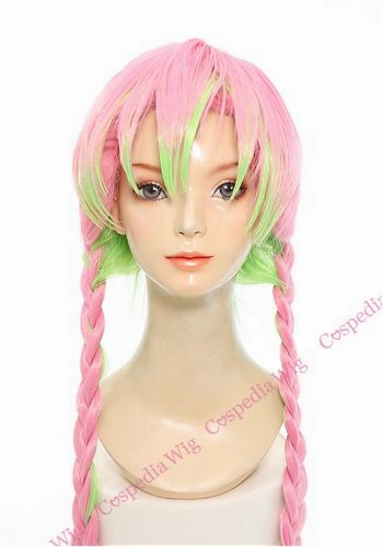 Plastic Model Sculptural Form "Demon Slayer" Kanroji Mitsuri ??Ms Kanroji??style cosplay wig