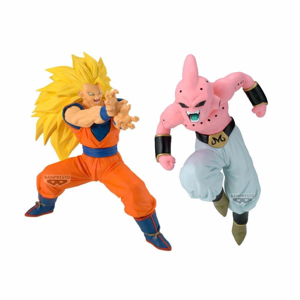 Streaming Decor [MATCH MAKERS] DRAGON BALL Z SUPER SAIYAN 3 SON GOKU VS MAJIN BUU PURE ???? ?O??? ?? ???W Detailed Sculpture Exquisite Craftsmanship