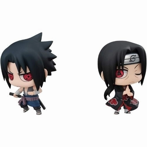 Anime Character Anime Hero Chimi Mega Buddy Series! NARUTO Shippuden Sasuke Uchiha & Itachi - Brothers Confrontation Set