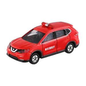 Poseable Collectible Tomica No.1 Nissan X-Trail Fire Command Vehicle Fire Chief Car