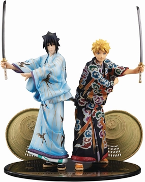 Spirit Animal G.E.M. Series NARUTO Naruto Uzumaki & Sasuke Uchiha Kabuki EDITION SET Complete Figure
