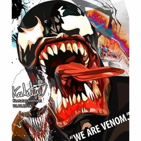 Awareness Raise Team Project Venom Marvel Pop Art Poster Wall Decoration Drawing