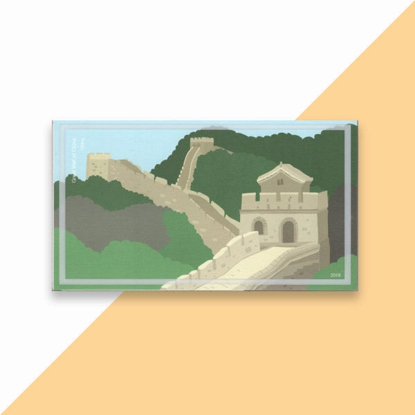 Literary Character World Landmark Wood DIY 3D Puzzle & Postcard China The Great Wall