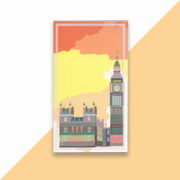 World Landmark Wood DIY 3D Puzzle & Postcard London Big Ben Park Creation