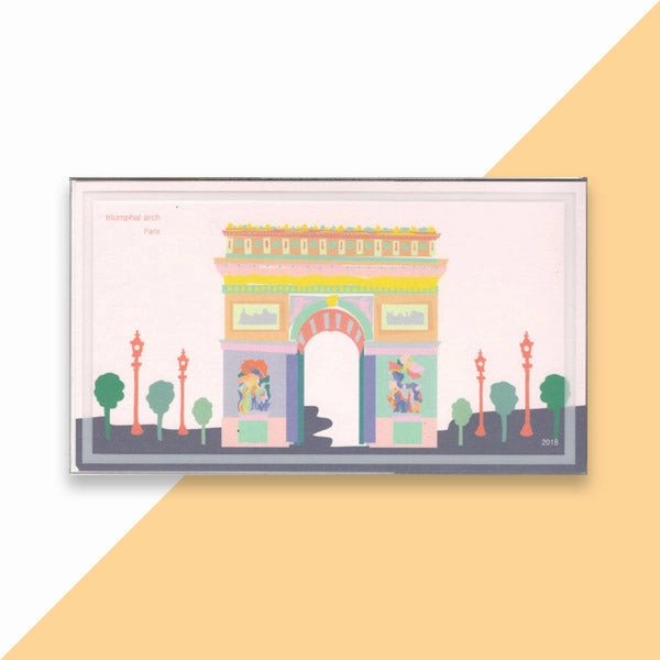 World Landmark Wood DIY 3D Puzzle & Postcard Paris Triumphal Arch Acceleration Concept Vehicle Design